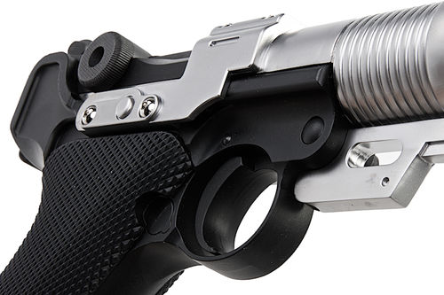 AW Custom Bulit Luger P08 Star War Style 6 Inch Muzzle Device GBB Pistol