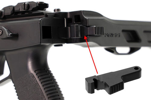 Laylax Hard Stock Lock Hook for Krytac Kriss Vector AEG SMG Rifle - Black