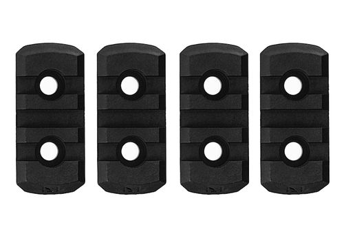 GK Tactical M-LOK Nylon 3 Picatinny Rail Sections (4pcs / Set) - Black