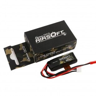 Gens ace 35C 300mAh 2S1P 7.4V Airsoft Gun Lipo Battery with JST-SYP Plug - HPA recommended