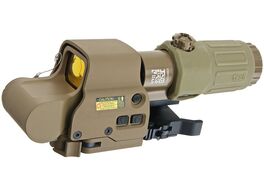 GK Tactical HWS EXPS3 Weapon Red Dot Sights w/ G33 Scope - DE
