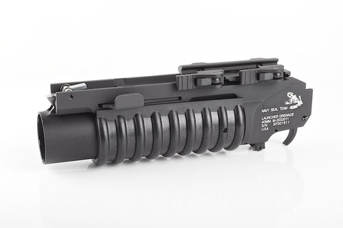 G&P Skull Frog Type Quick Lock QD M203 Grenade Launcher (XS) (Black)