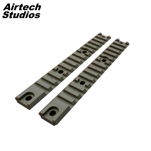 Airtech Studios Accessory Rail for ARES Amoeba AM-013 / AM-014 (2pcs) - Dark Earth