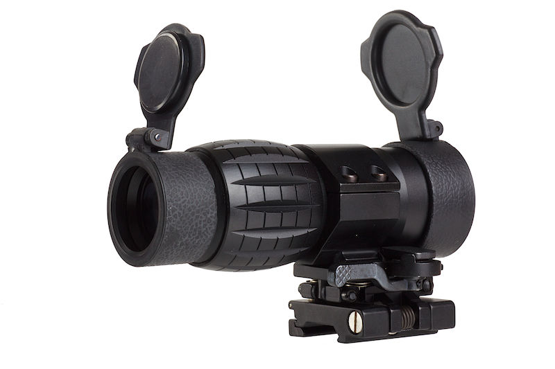 AIM 4X FXD Magnifier with adjustable QD mount - BK - RWA Europe