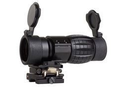 AIM 4X FXD Magnifier with adjustable QD mount - BK