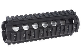 G&P Aluminum MK18 Mod O RIS for Tokyo Marui M4 / M16 Series - Black