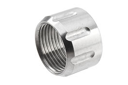 Dynamic Precision Thread Protector Type A M14 CCW - Silver