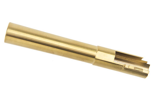 COWCOW Technology OB1 Stainless Steel Threaded Outer Barrel for Tokyo Marui Hi-Capa 5.1 GBB Series (.45 marking) - Gold