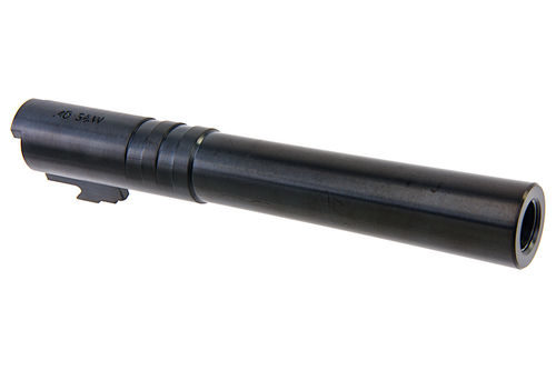 COWCOW Technology OB1 Stainless Steel Threaded Outer Barrel for Tokyo Marui Hi-Capa 5.1 GBB Series (.40 marking) - Black