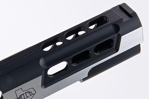Gunsmith Bros CNC Aluminum STI DVC STD Single Slide for Tokyo Marui Hi-Capa GBB Series - 2 Tone