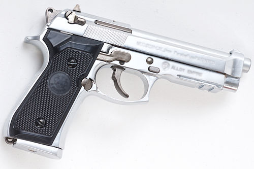 Blackcat Airsoft Mini Model Gun M92F (Shell Ejection) - Silver