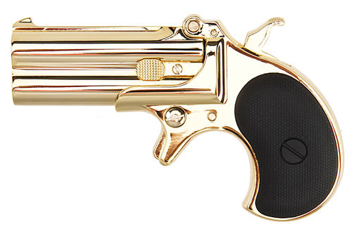 MAXTACT Derringer Full Metal Double Barrel 6mm GBB Pistol - Gold
