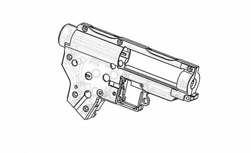 RETROARMS CNC gearbox Amoeba (8mm)