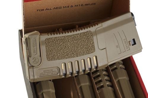 ARES Amoeba 140 rds Magazines for M4/M16 AEG - DE (5pcs / Box)