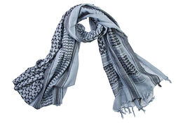 SilverBack Cotton Arab Shemagh Scarf XXL (Blue Grey & Black)