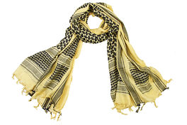 SilverBack Cotton Arab Shemagh Scarf XXL (Sand & Black)