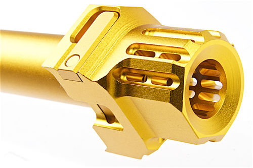 COWCOW Technology Fast Lock Compensator & Barrel Set for Tokyo Marui G Series GBB Pistol - Gold