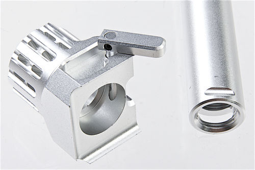 COWCOW Technology Fast Lock Compensator & Barrel Set for Tokyo Marui G Series GBB Pistol - Silver