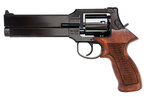 Marushin Mateba Revolver 6mm X-Cartridge Series W Deep Black Wood Grip Version