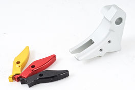 Guns Modify Aluminum Trigger for Tokyo Marui Glock Series - STD Style Ver 3 - Silver