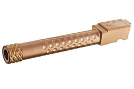 PTS ZEV Threaded Barrel,  Inner Barrel w/ Steel Protector for Tokyo Marui Model 17 - Gold