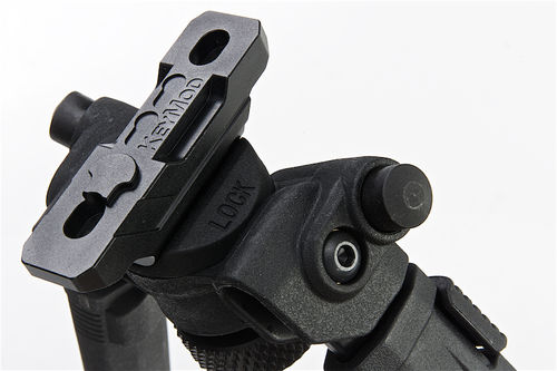 GK Tactical MG Style Adjustable Polymer Bipod for Keymod - Black