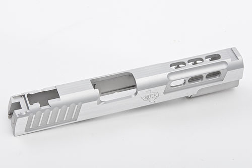Gunsmith Bros CNC Aluminum STI DVC STD Single Slide for Tokyo Marui Hi-Capa GBB Series - Silver