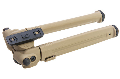 GK Tactical MG Style Adjustable Polymer Bipod for M-Lok - DE