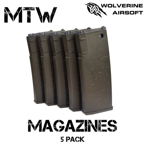 Wolverine Airsoft MTW Magazine - 5 pack