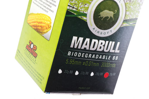 Madbull Precision 0.28g Bio-Degradable BB 3000 rds (Carton) <font color=red> Not for Germany </font>