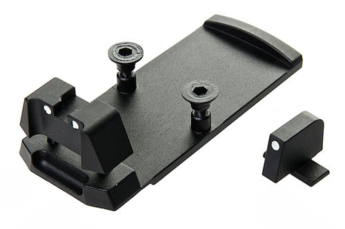 GK Tactical RMR Mount Base with Sight Set for SIG AIR P320 M17 GBB Pistol