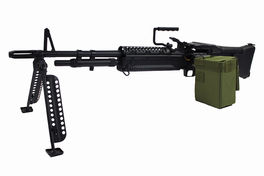 A&K Full Metal M60 Airsoft AEG Light Machine Gun  - Black