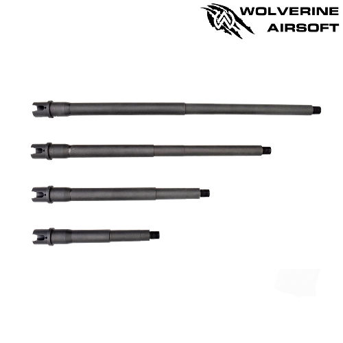 WOLVERINE AIRSOFT MTW Outer Barrel, 18", Aluminum 6061 T6, Milspec Anodized