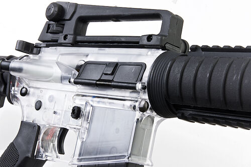 Well M4 RIS Gel Ball Blaster - Black / Transparent