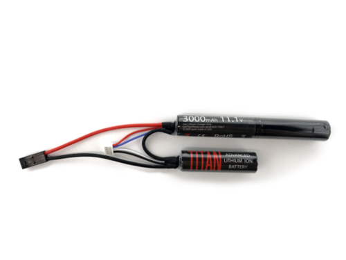 TITAN POWER Battery Lithium Ion 11.1V 3000mah Nunchuck Tamiya  <font color=red> (Not for Belgium, Netherlands)</font>
