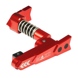 Maxx Model CNC Aluminum Advanced Magazine Release Style A (Red)