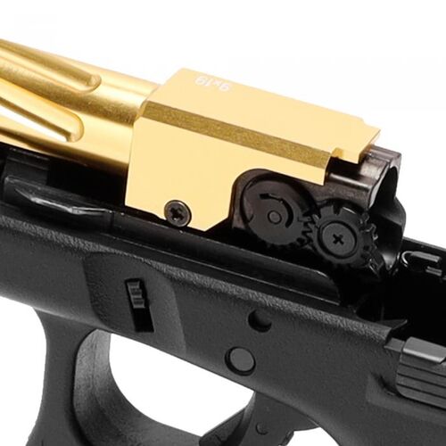 Nine Ball Non-Recoiling "Fixed" Fluted Outer Barrel  G17 - GOLD