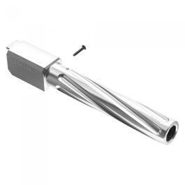 Nine Ball Non-Recoiling "Fixed" Fluted Outer Barrel  G17 - SILVER