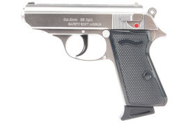 Tokyo Marui PPK Gindan Spring Pistol - Silver