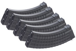 MAG AK47 Waffle 100rds Mag 5 Box Set (Black) for Tokyo Marui AK47