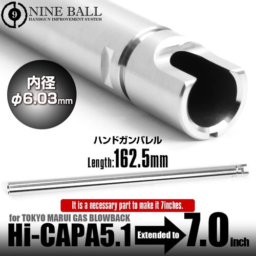 Nine Ball 6.03 Inner Barrel for Marui Hi CAPA 5.1 Custom Long Slide