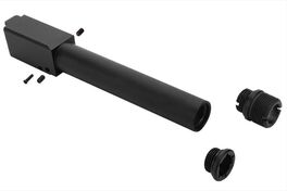 Nine Ball Non-Recoil 2 Way Outer Barrel w/ 14mm CCW Adapter for Tokyo Marui G17 Gen 3 /G22 /G18C GBB - BK