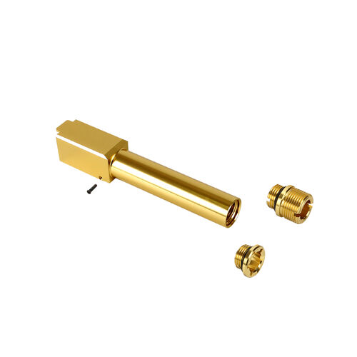 Nine Ball (Laylax) UMAREX VFC Glock 19X "2 Way Fixed" Non-Recoiling Outer Barrel - GOLD