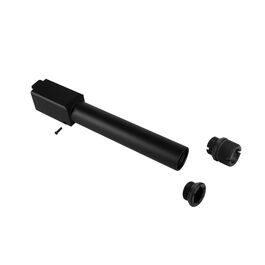 Nine Ball (Laylax) UMAREX GLOCK17 "2 Way Fixed" Non-Recoiling Outer Barrel - BLACK
