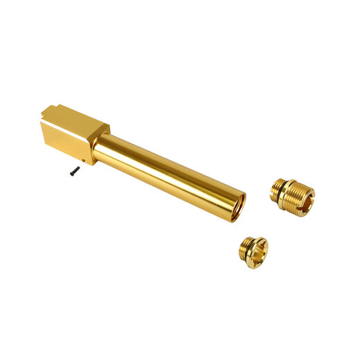 Nine Ball (Laylax) UMAREX GLOCK17 "2 Way Fixed" Non-Recoiling Outer Barrel - GOLD