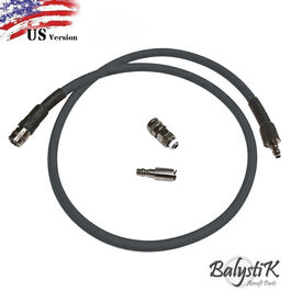 BALYSTIK DELUXE REMOTE LINE FOR HPA REGULATOR - US - DEEP GREY