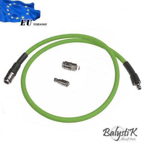 BALYSTIK DELUXE REMOTE LINE FOR HPA REGULATOR - EU - LIME GREEN
