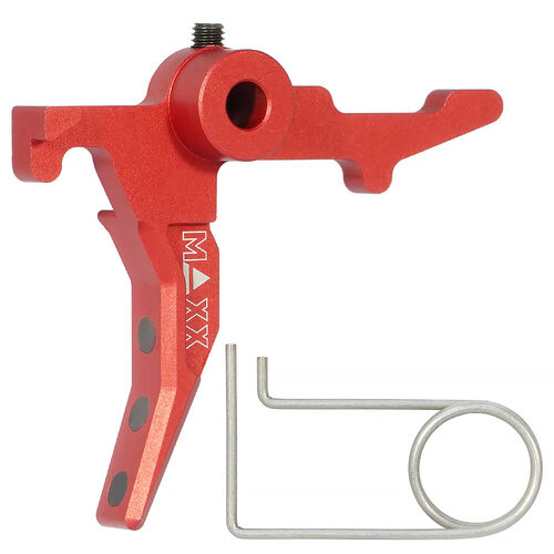 Maxx Model CNC Aluminum Advanced Trigger (Style C) (Red) For MTW