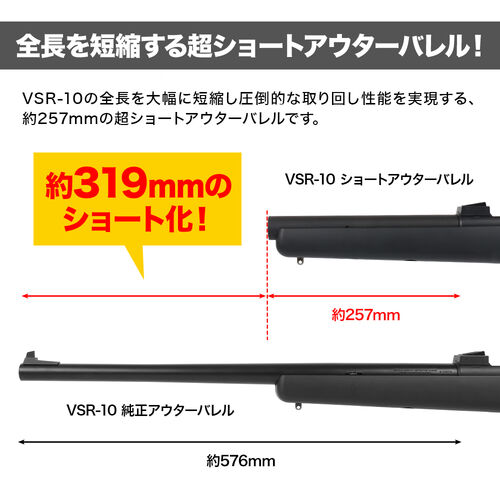 PSS (PERFECT SNIPING SYSTEM) VSR-10 Short Barrel Kit 120mm