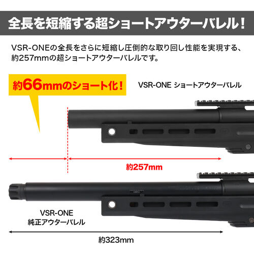 PSS (Perfect Sniping System) VSR-ONE Short Outer & Inner Barrel 120mm